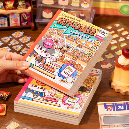 Food Shop 3D Sticker Book