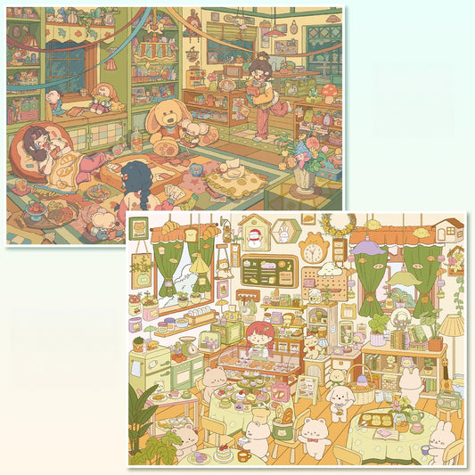 Little Gatherings 3D Sticker | 2 Cute Miniature Scenes