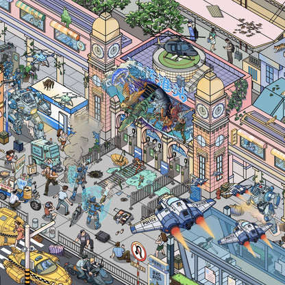Street View 3D Sticker Book