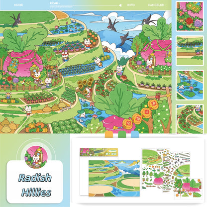 Paperfairy Tales 3D Sticker | 4 Cute Miniature Scenes