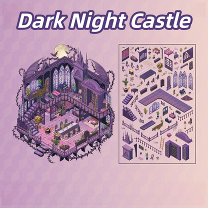 Fantastic Realms 3D Sticker | 4 Cute Miniature Scenes