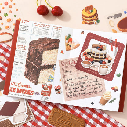 Delicious Food 3D Sticker Book