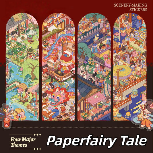 Paperfairy Tale 3D Sticker | 4 Cute Miniature Scenes