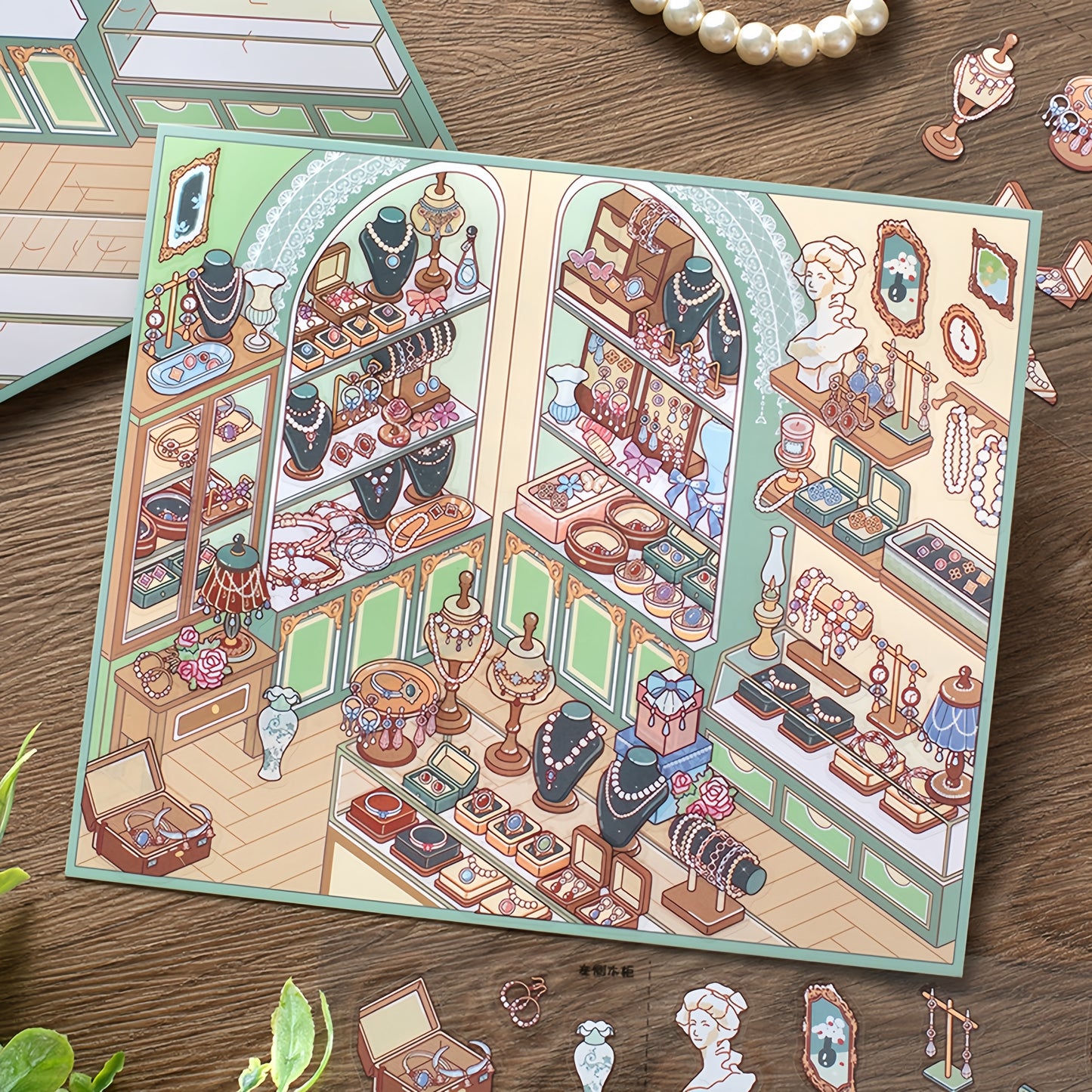 General Store 3D Sticker | 6 Cute Miniature Scenes