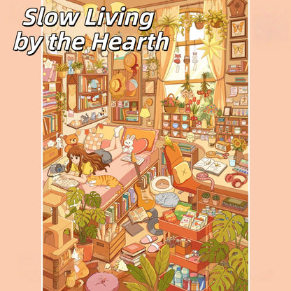 Dwelling Slowly 3D Sticker | 3 Cute Miniature Scenes