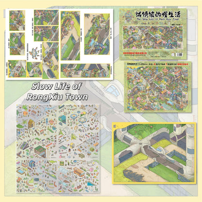 Dream Places 3D Sticker | 2 Cute Miniature Scenes