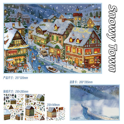 Encounter of Time 3D Sticker | 2 Cute Miniature Scenes