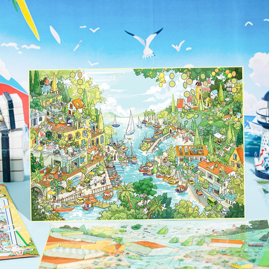 Lemon Summer Seaside Market 3D Sticker