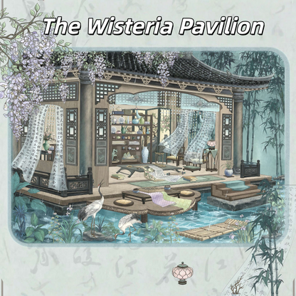 Elegant Retreat 3D Sticker | 2 Cute Miniature Scenes