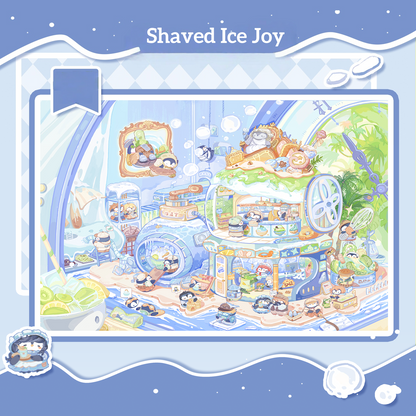Gourmet Fairyland 3D Sticker | 4 Cute Miniature Scenes