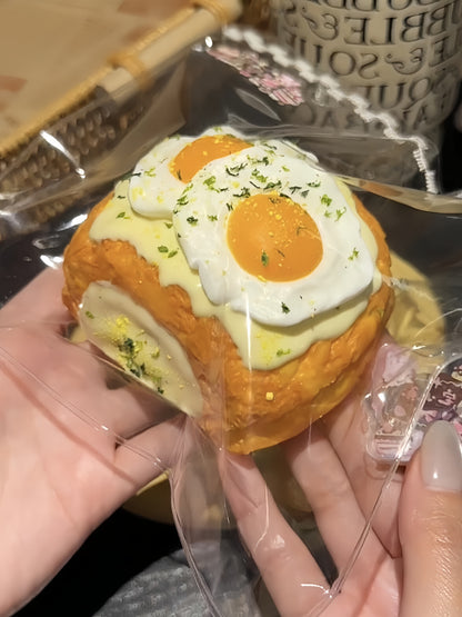 Double Yolk Cream Puff Squishy