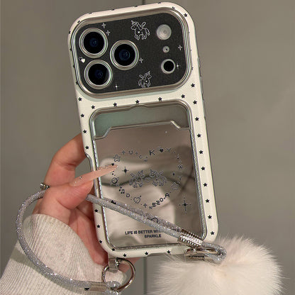 Star Heart Horse Card Holder Acrylic Phone Case