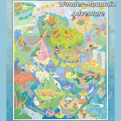 Miracle Series 3D Sticker | 2 Cute Miniature Scenes