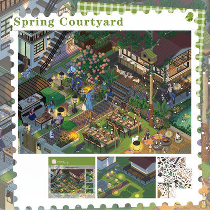 Leisure Daily 3D Sticker | 4 Cute Miniature Scenes