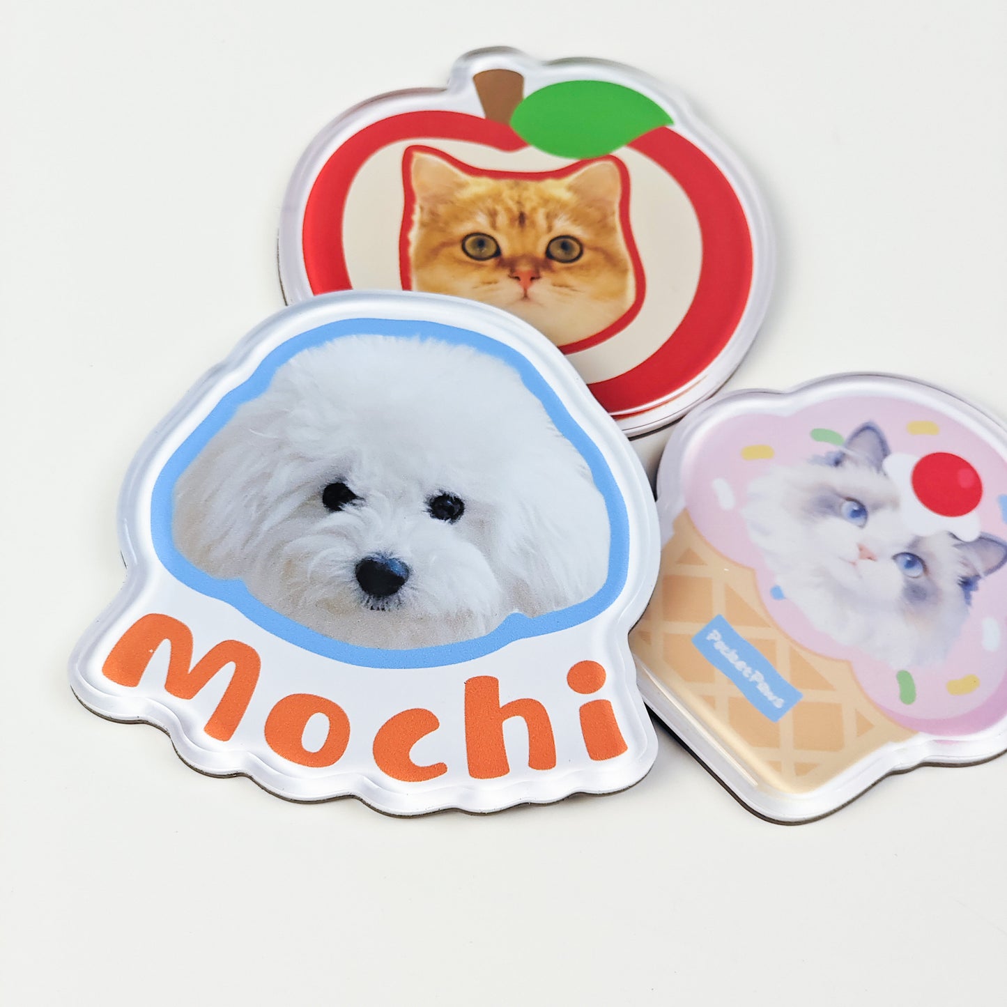 Custom Pet Photo Acrylic Bag Charm Keychain