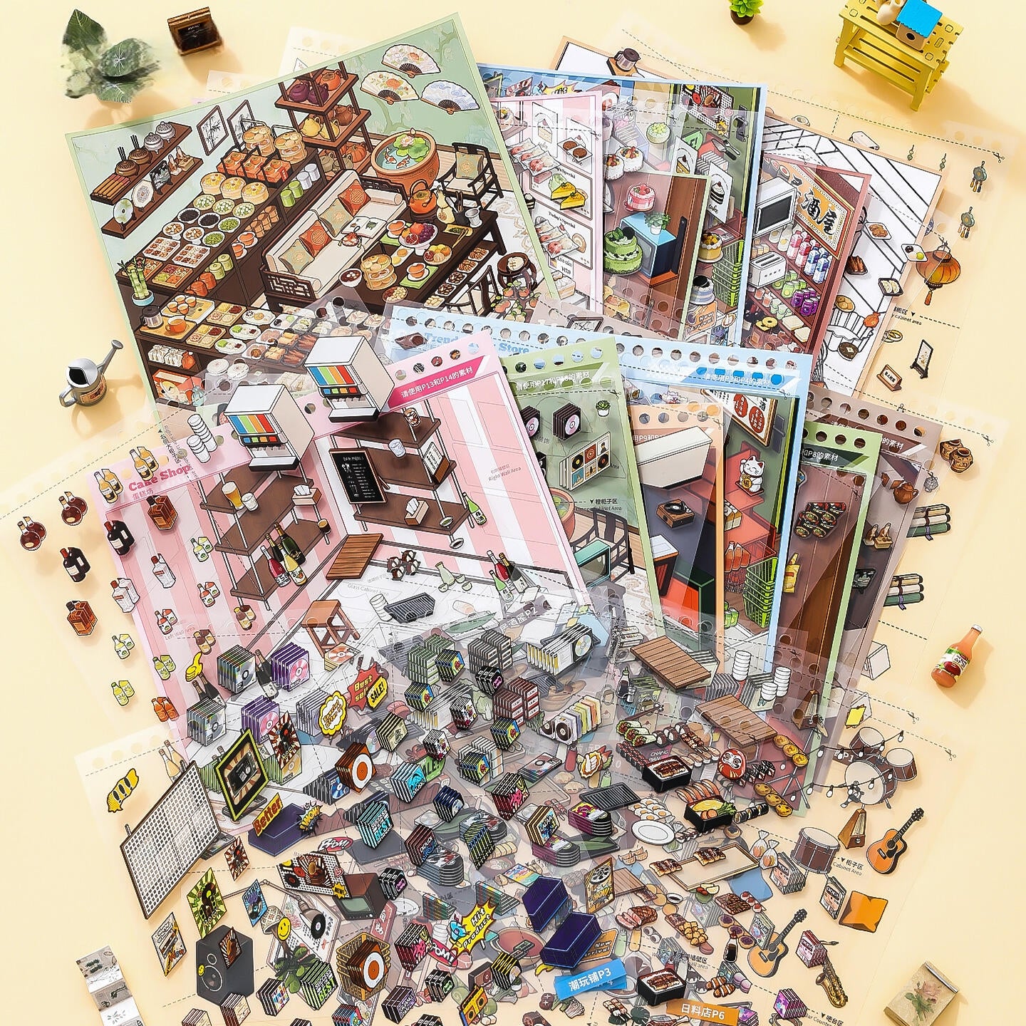 Immersive Shopping 3D Sticker Book