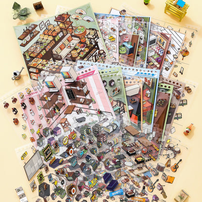 Immersive Shopping 3D Sticker Book