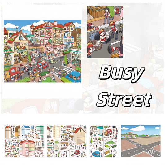 Scenes of Life 3D Sticker | 5 Cute Miniature Scenes