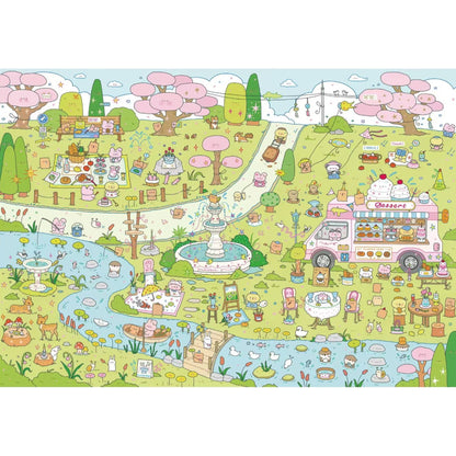 Leisure Daily 3D Sticker | 2 Cute Miniature Scenes