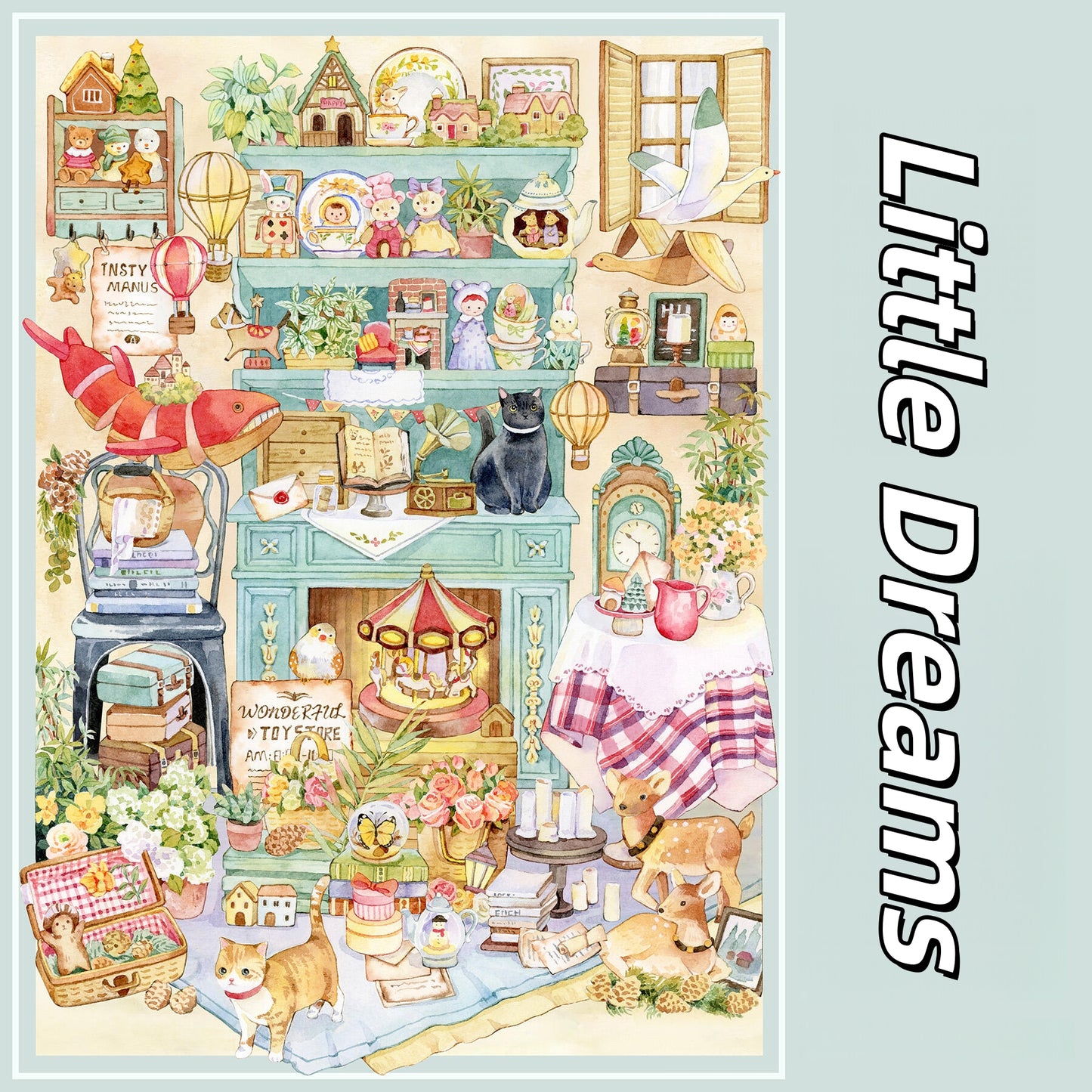 Tender Times 3D Sticker | 4 Cute Miniature Scenes