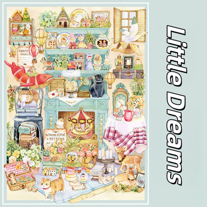 Tender Times 3D Sticker | 4 Cute Miniature Scenes