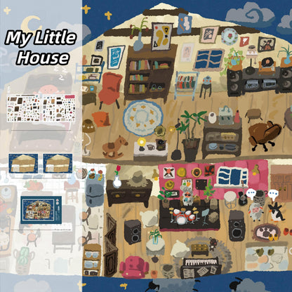 Warm Corners 3D Sticker | 2 Cute Miniature Scenes