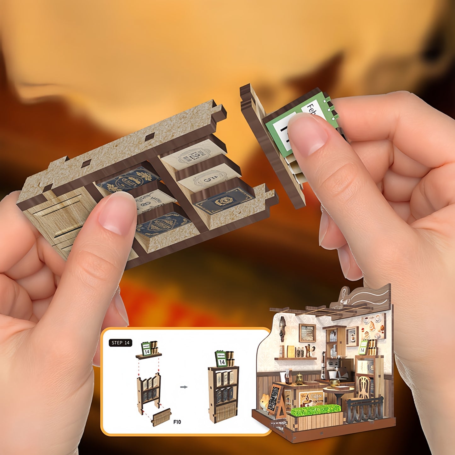Country Coffee House DIY Miniature House - English Instructions