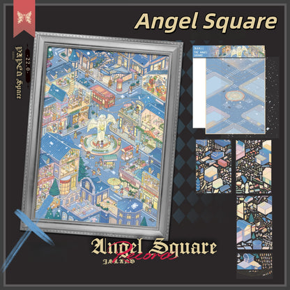 Fantasy Streetscape 3D Sticker | 2 Cute Miniature Scenes