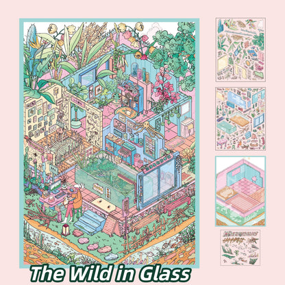 Wunderkammer 3D Sticker | 3 Cute Miniature Scenes