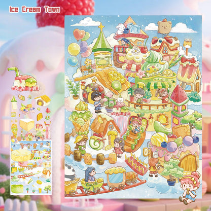 Ice Cream Town 3D Sticker