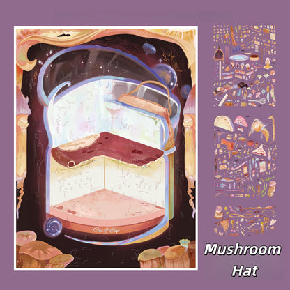 Wonder Atlas 3D Sticker | 2 Cute Miniature Scenes