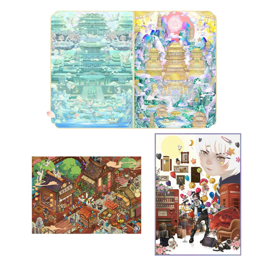 Palace ＆ Paws 3D Sticker | 4 Cute Miniature Scenes