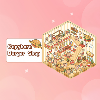 Tiny Animal Wonders 3D Sticker | 4 Cute Miniature Scenes