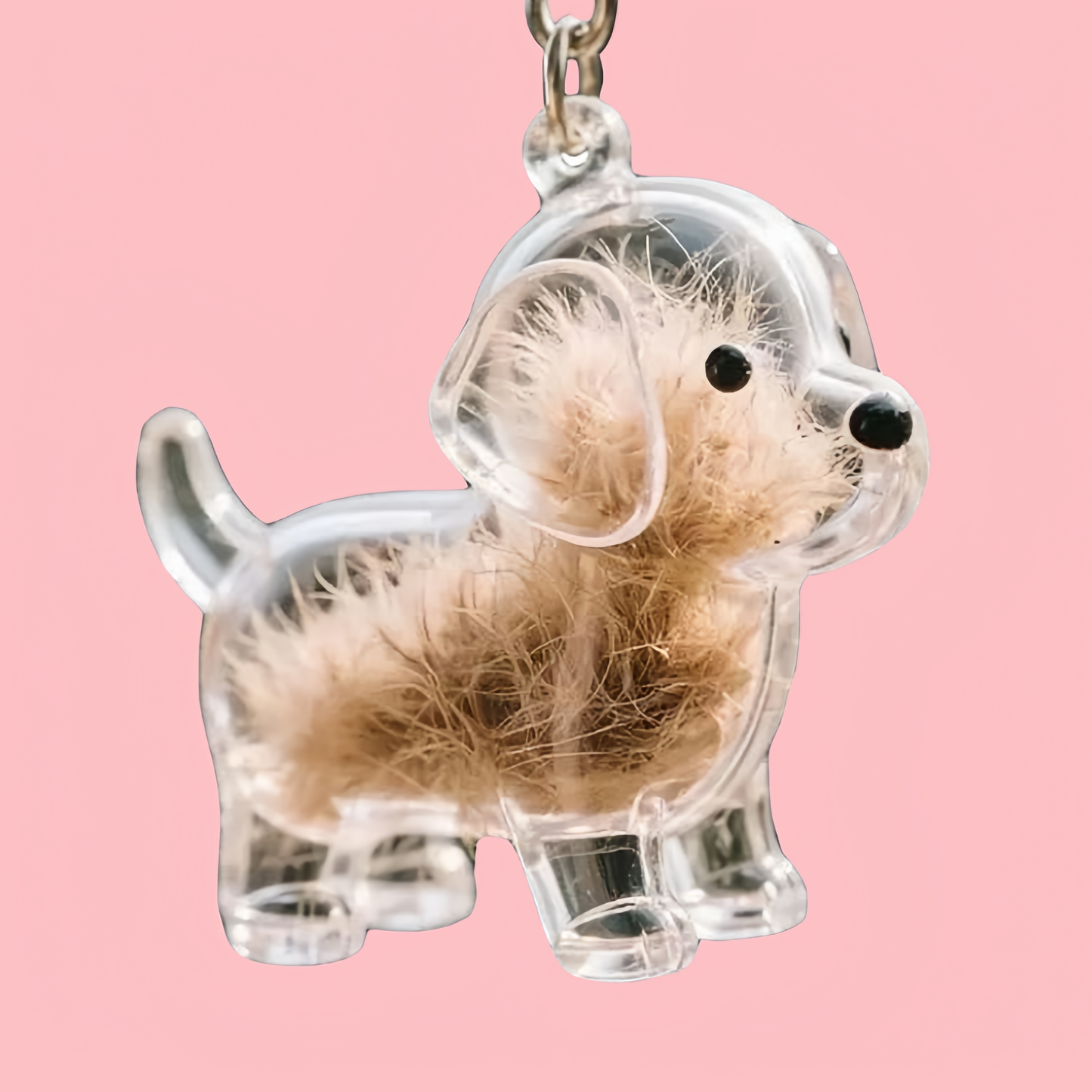 Puppy Kitty Hair Pendant Key Chain
