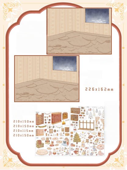 A Year of Festivals 3D Sticker | 4 Cute Miniature Scenes