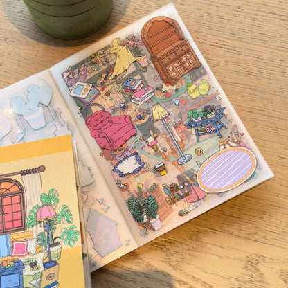 Dreamy Dwellings 3D Sticker | 3 Cute Miniature Scenes