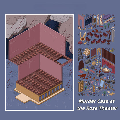 Stage of Shadows 3D Sticker | 2 Cute Miniature Scenes