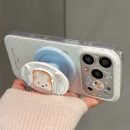 Polka Dot Toast Magnetic Stand Acrylic Phone Case