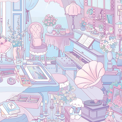 Dreamy Hues 3D Sticker | 2 Cute Miniature Scenes