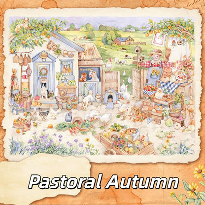 Seasonal Dreams 3D Sticker | 4 Cute Miniature Scenes