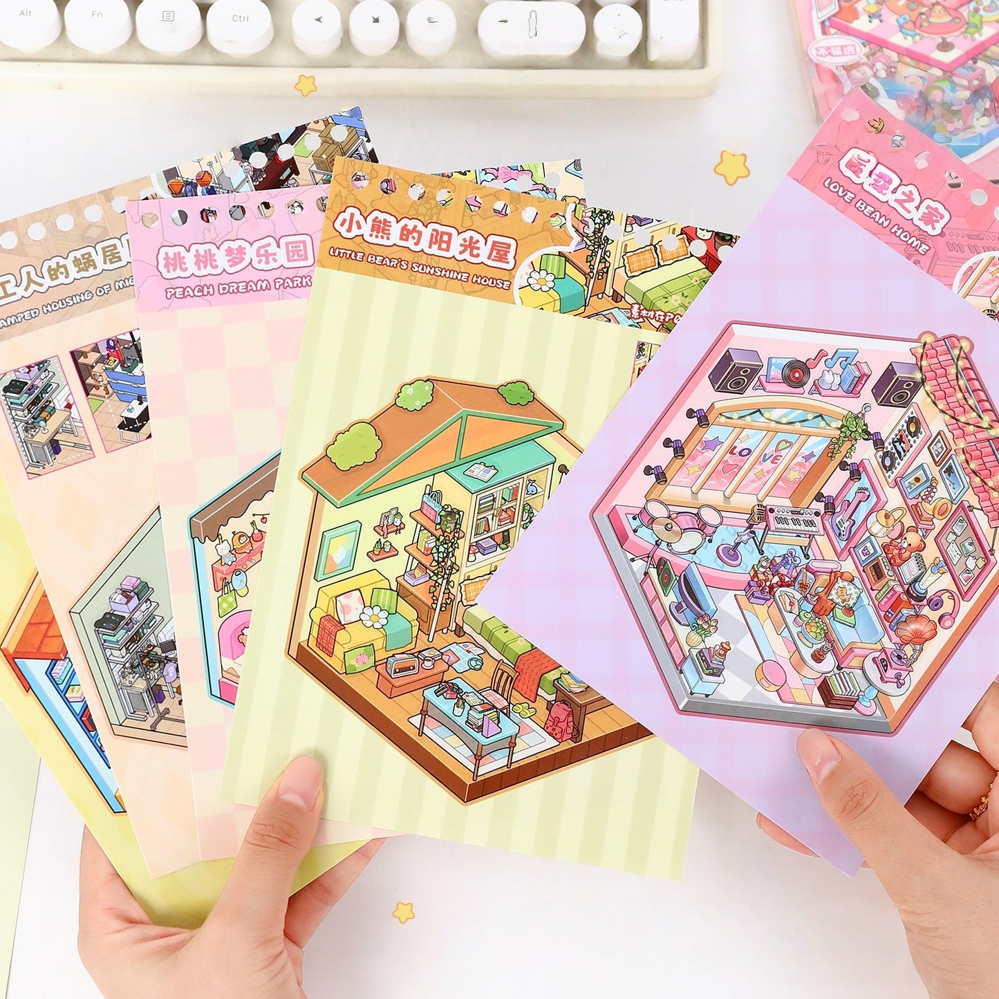 Dream Cottage 3D Sticker Book