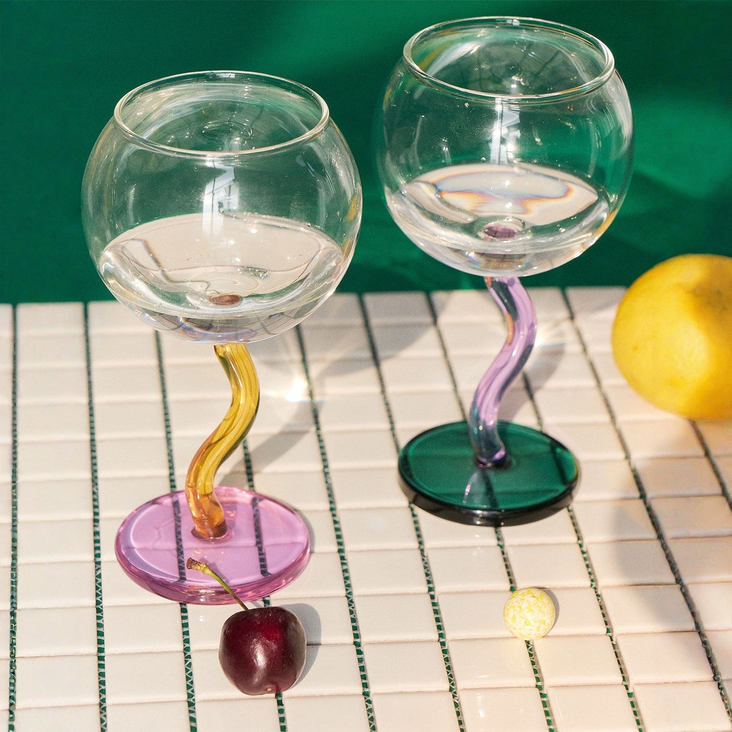 Colorful Stem Goblet