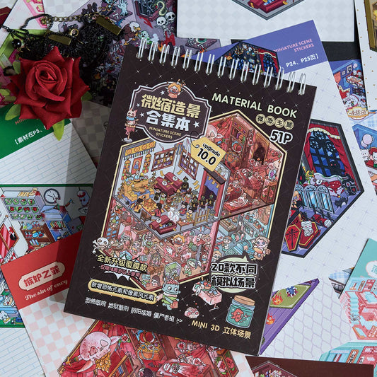 Horror Adventure 3D Sticker Book (20 Themes)