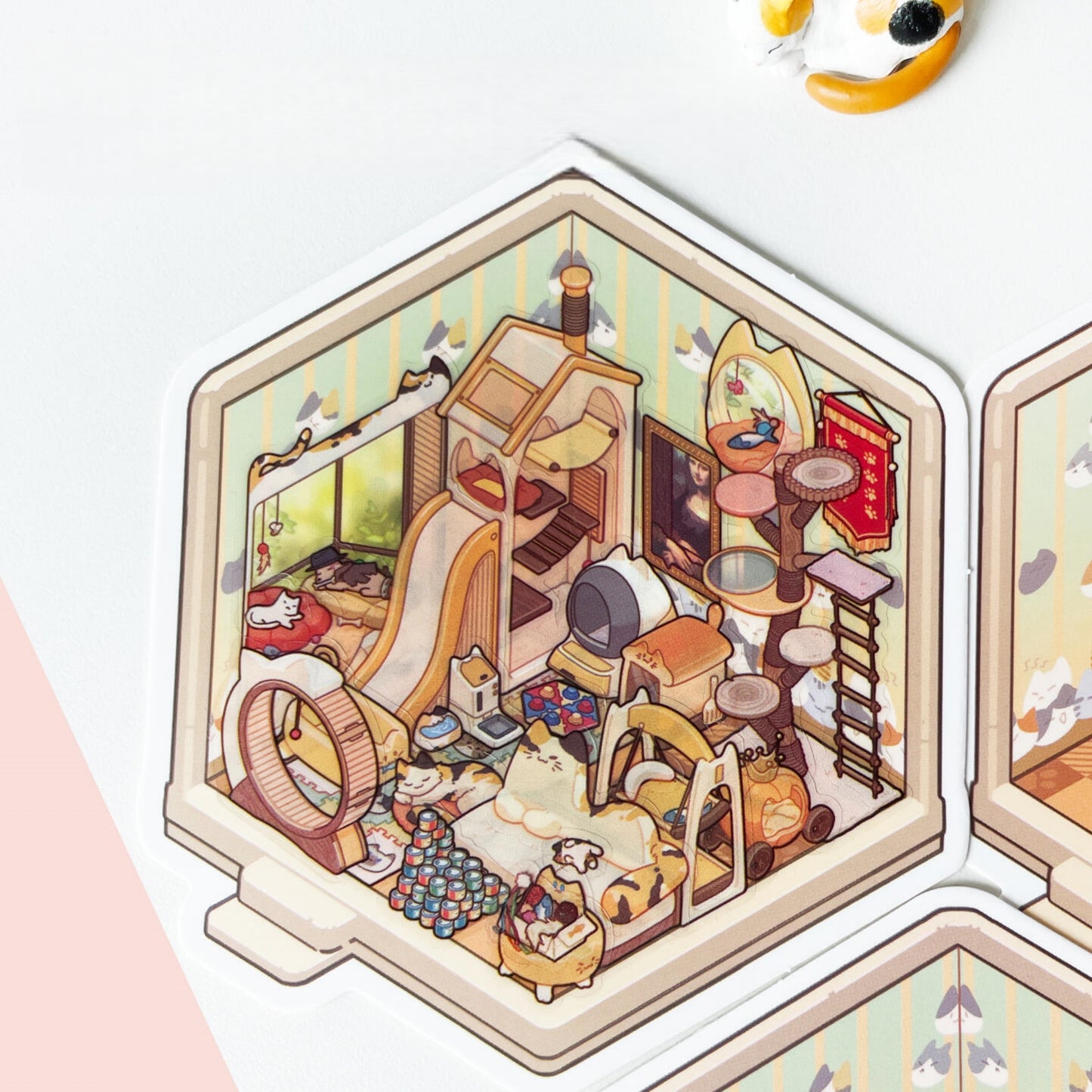 Mini Rooms 3D Sticker Book