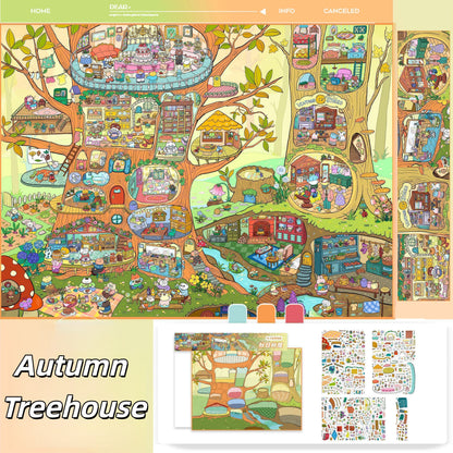 Paperfairy Tale 3D Sticker | 2 Cute Miniature Scenes
