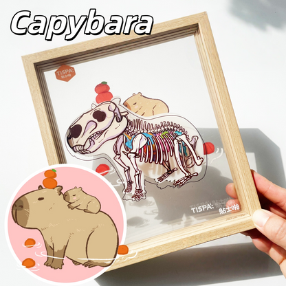 Anatomical Restoration 3D Sticker | 4 Cute Miniature Scenes
