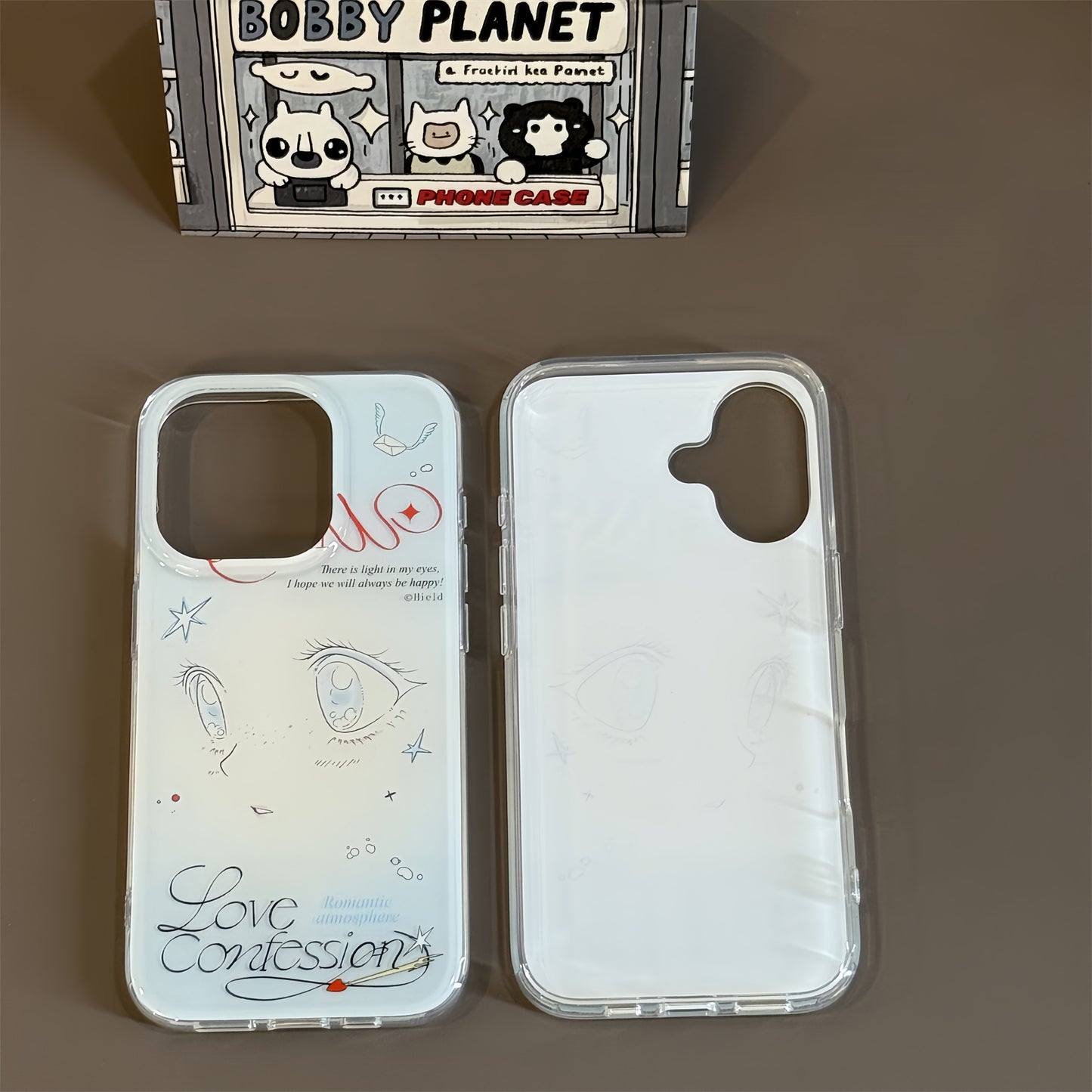 Blue-Eyed Cartoon Girl Silicone Phone Case