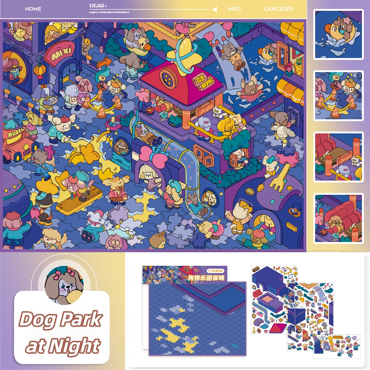 Paperfairy Tale 3D Sticker | 4 Cute Miniature Scenes