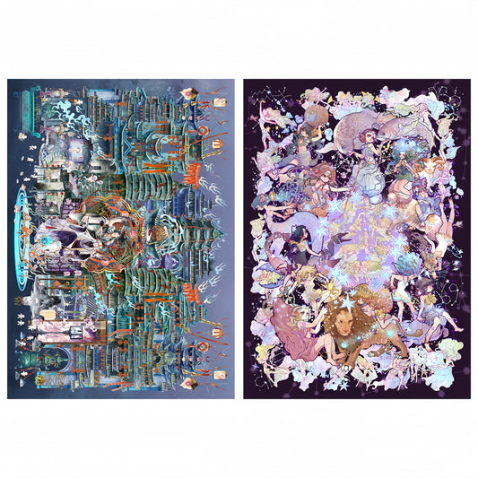 Above Us 3D Sticker | 2 Cute Miniature Scenes