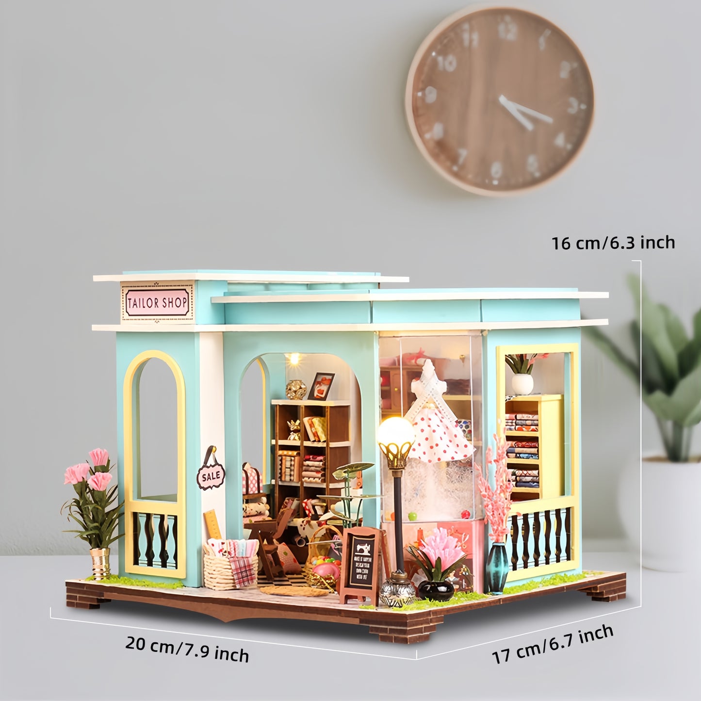 Artistic Tailoring Shop DIY Miniature House - English Instructions